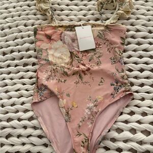Zimmermann Kids Floral One Piece Swimsuit - Pink SIZE 10 NWT